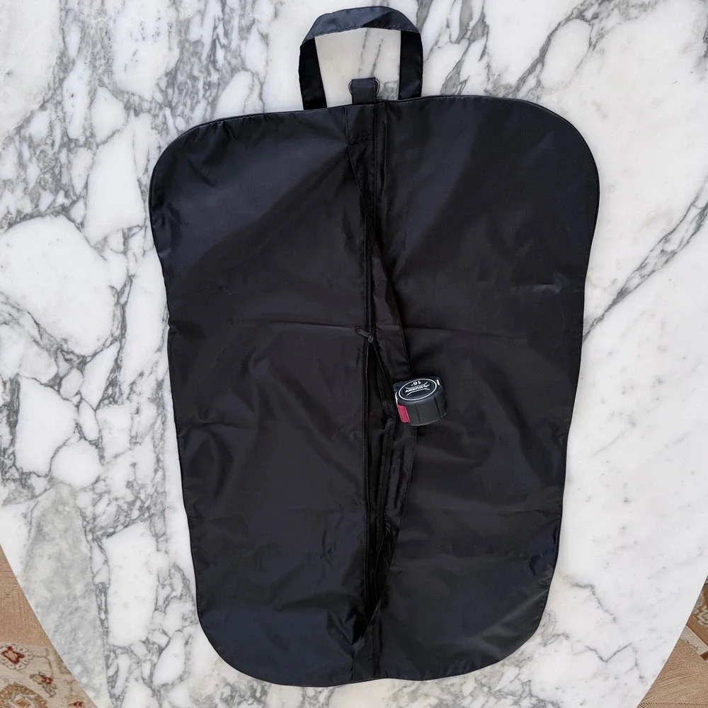 Versace Black Nylon Garment Bag Medusa Logo Travel Suit Cover Case 38.5x23
